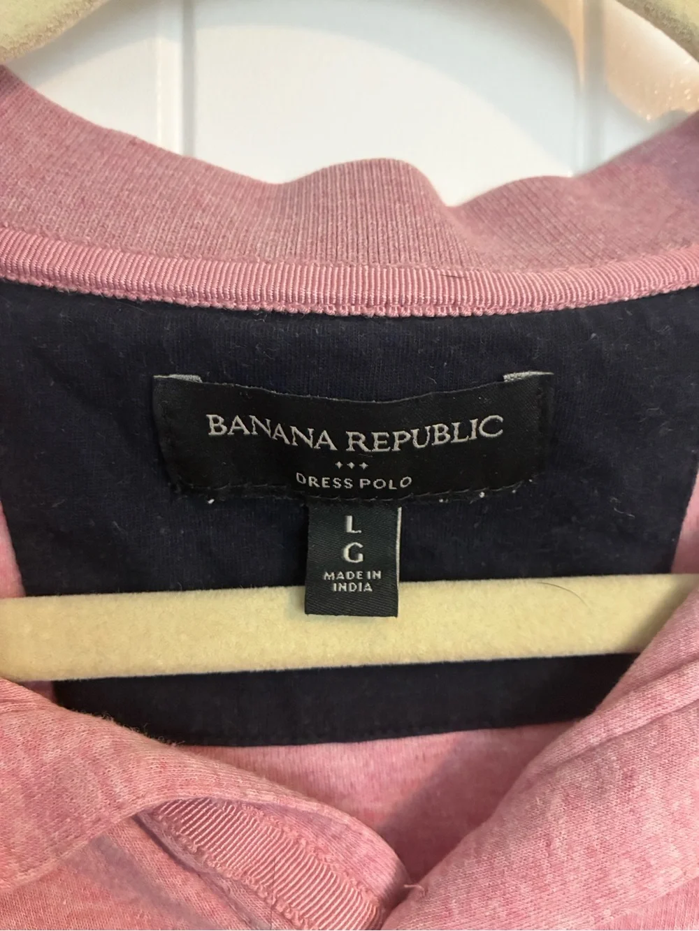 Banana Republic Men’s Pink Polo Shirt